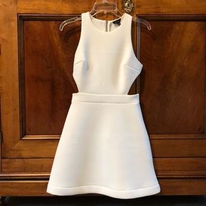 Topshop White Cut out Dress